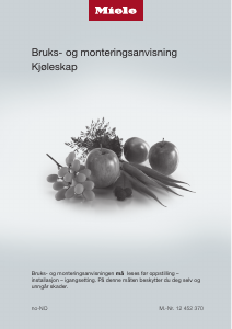 Bruksanvisning Miele K 31242 UiF Kjøleskap