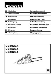 Manual Makita UC3520A Motosserra