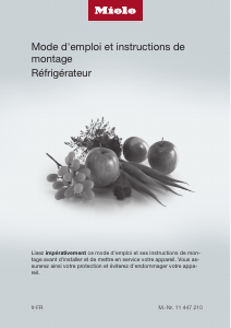 Mode d’emploi Miele K 34683 iDF Réfrigérateur