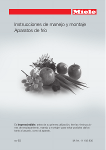 Manual de uso Miele K 37222 iD Refrigerador