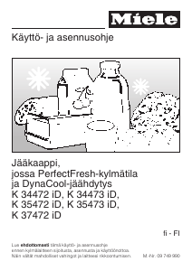 Käyttöohje Miele K 37472 iD Jääkaappi
