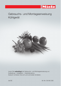 Bedienungsanleitung Miele K 37682 iDF Kühlschrank