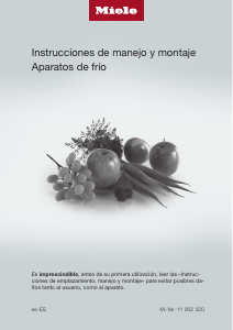 Manual de uso Miele K 5124 UiF Refrigerador