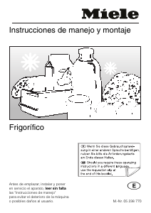 Manual de uso Miele K 621 i Refrigerador