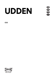Mode d’emploi IKEA UDDEN CG3 Cuisinière