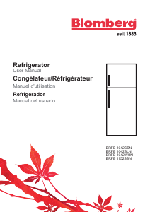 Handleiding Blomberg BRFB 1042 SSN Koel-vries combinatie