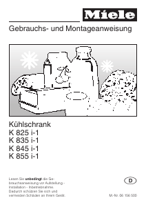 Bedienungsanleitung Miele K 845 i Kühlschrank