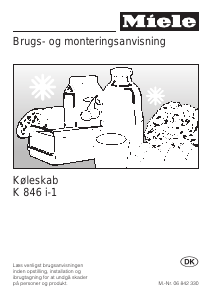 Brugsanvisning Miele K 846 i-1 Køleskab