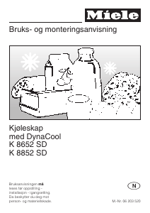 Bruksanvisning Miele K 8852 SD Kjøleskap