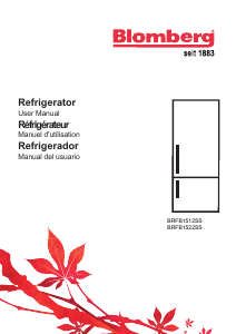 Handleiding Blomberg BRFB 1512 SS Koel-vries combinatie