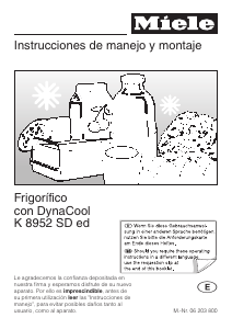 Manual de uso Miele K 8952 SD ed Refrigerador