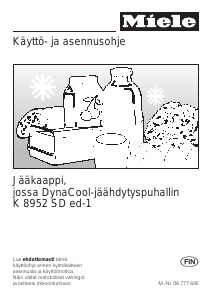 Käyttöohje Miele K 8952 SD ed-1 Jääkaappi
