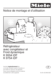 Mode d’emploi Miele K 9754 iDF Réfrigérateur