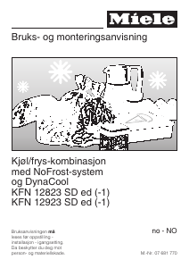 Bruksanvisning Miele KFN 12923 SD ed Kjøleskap