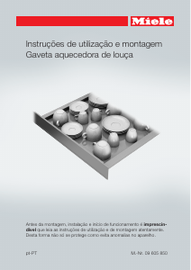 Manual Miele EGW 6210 Gaveta de aquecimento