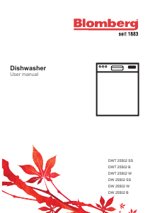 Bruksanvisning Blomberg DWT 25502 B Diskmaskin