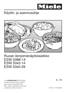 Käyttöohje Miele ESW 5080-14 Lämpölaatikko
