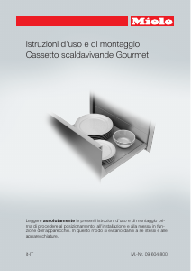 Manuale Miele ESW 6114 Cassetto scaldavivande
