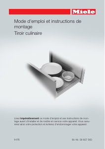Mode d’emploi Miele ESW 6129X Tiroir chauffant