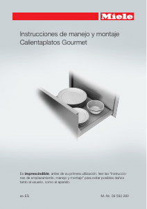 Manual de uso Miele ESW 6229 Cajón calentador
