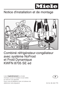 Mode d’emploi Miele KWFN 8705 SE ed Cave à vin