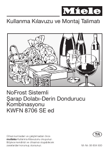 Kullanım kılavuzu Miele KWFN 8706 SE ed Şarap dolabı