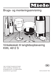 Brugsanvisning Miele KWL 4612 S Vinkøleskab