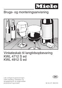 Brugsanvisning Miele KWL 4712 S ed Vinkøleskab