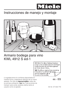 Manual de uso Miele KWL 4912 S ed Vinoteca