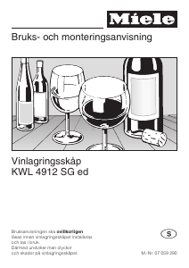 Bruksanvisning Miele KWL 4912 SG ed Vinkyl