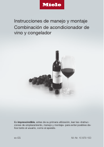Manual de uso Miele KWNS 28462 E ed/cs Vinoteca