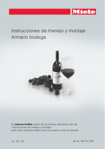 Manual de uso Miele KWT 1602 Vi Vinoteca