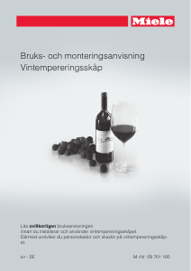 Bruksanvisning Miele KWT 1612 Vi Vinkyl