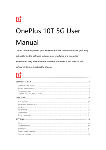 Manual 1+ 10T 5G Mobile Phone