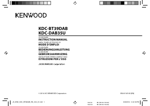 Mode d’emploi Kenwood KDC-BT39DAB Autoradio