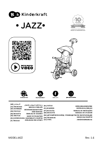Bruksanvisning Kinderkraft Jazz Trehjuling