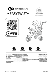 Használati útmutató Kinderkraft Easytwist Tricikli