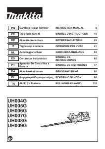 Manual Makita UH005GZ Corta-sebes