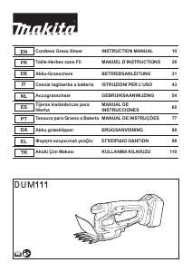 Manual Makita DUM111ZX Hedgecutter