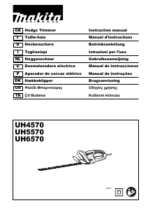 Kullanım kılavuzu Makita UH6570 Çalı makası