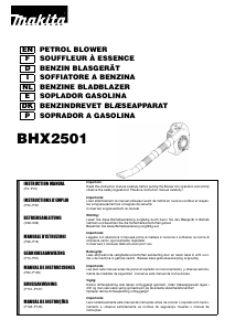 Manual Makita BHX2501V Soprador de folhas