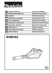 Manuale Makita DUB362PT4J Soffiatore