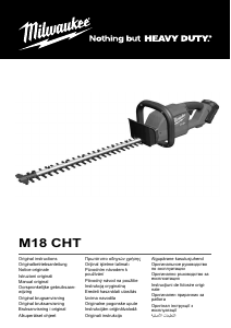 Kullanım kılavuzu Milwaukee M18 CHT-0 Çalı makası