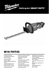 Manual Milwaukee M18 FHT45-0 Hedgecutter