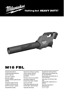 Bruksanvisning Milwaukee M18 FBL Lövblåsare