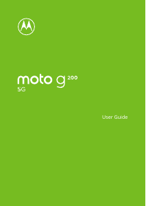 Manual Motorola Moto G200 5G Mobile Phone