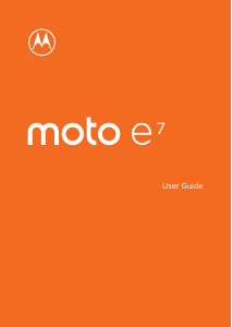 Manual Motorola Moto E7 Mobile Phone