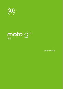 Manual Motorola Moto G71 5G Mobile Phone