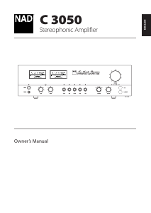 Manual NAD C 3050 Amplifier