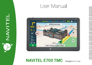 Handleiding Navitel E700 TMC Navigatiesysteem